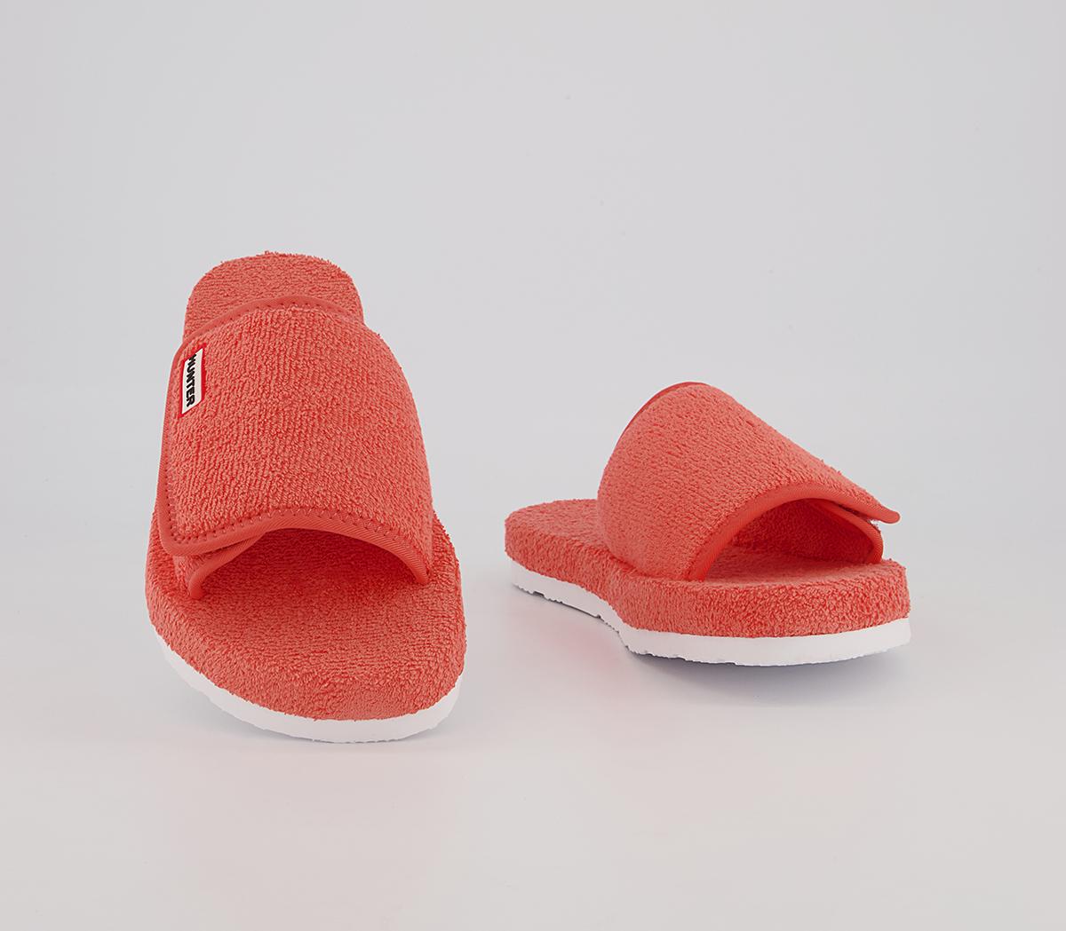 Hunter Terry Towelling Beach Sliders Hunter Terry Towelling Beach Sliders Sun Cap Orange