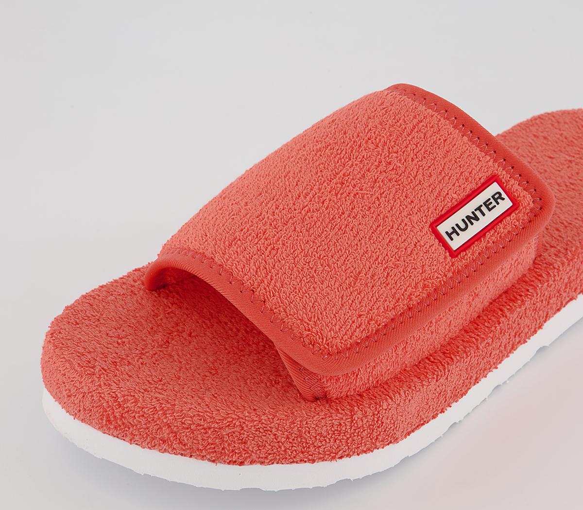 Hunter Terry Towelling Beach Sliders Hunter Terry Towelling Beach Sliders Sun Cap Orange