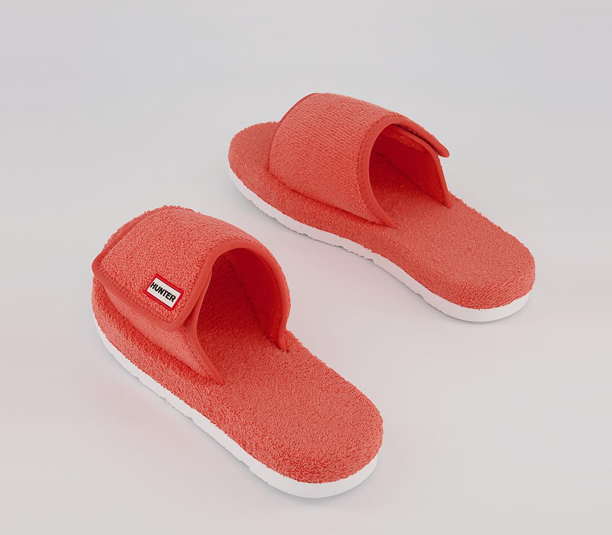 Hunter Terry Towelling Beach Sliders Hunter Terry Towelling Beach Sliders Sun Cap Orange