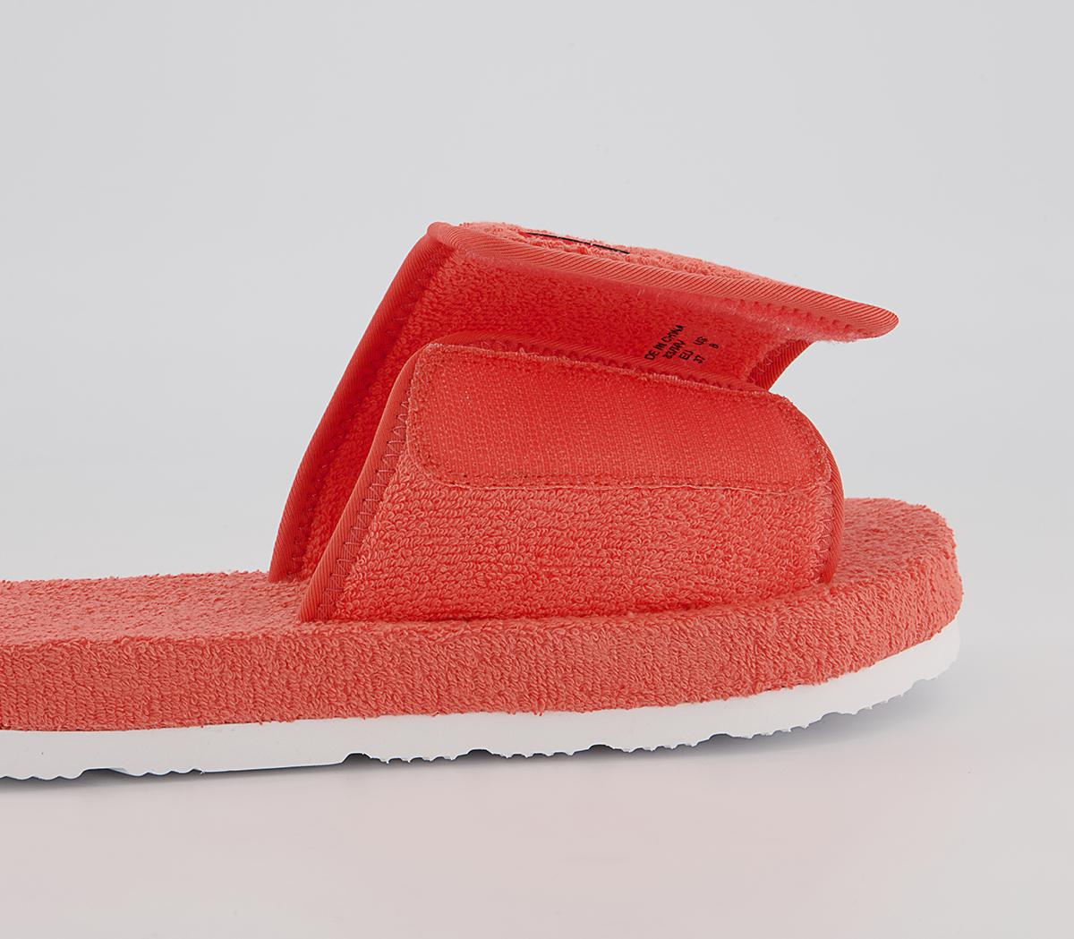 Hunter Terry Towelling Beach Sliders Hunter Terry Towelling Beach Sliders Sun Cap Orange