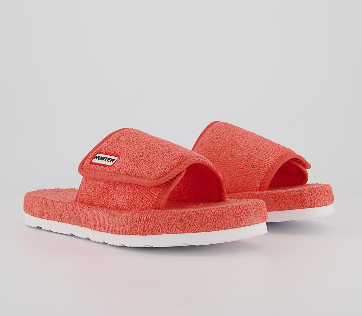 Hunter Terry Towelling Beach Sliders Hunter Terry Towelling Beach Sliders Sun Cap Orange