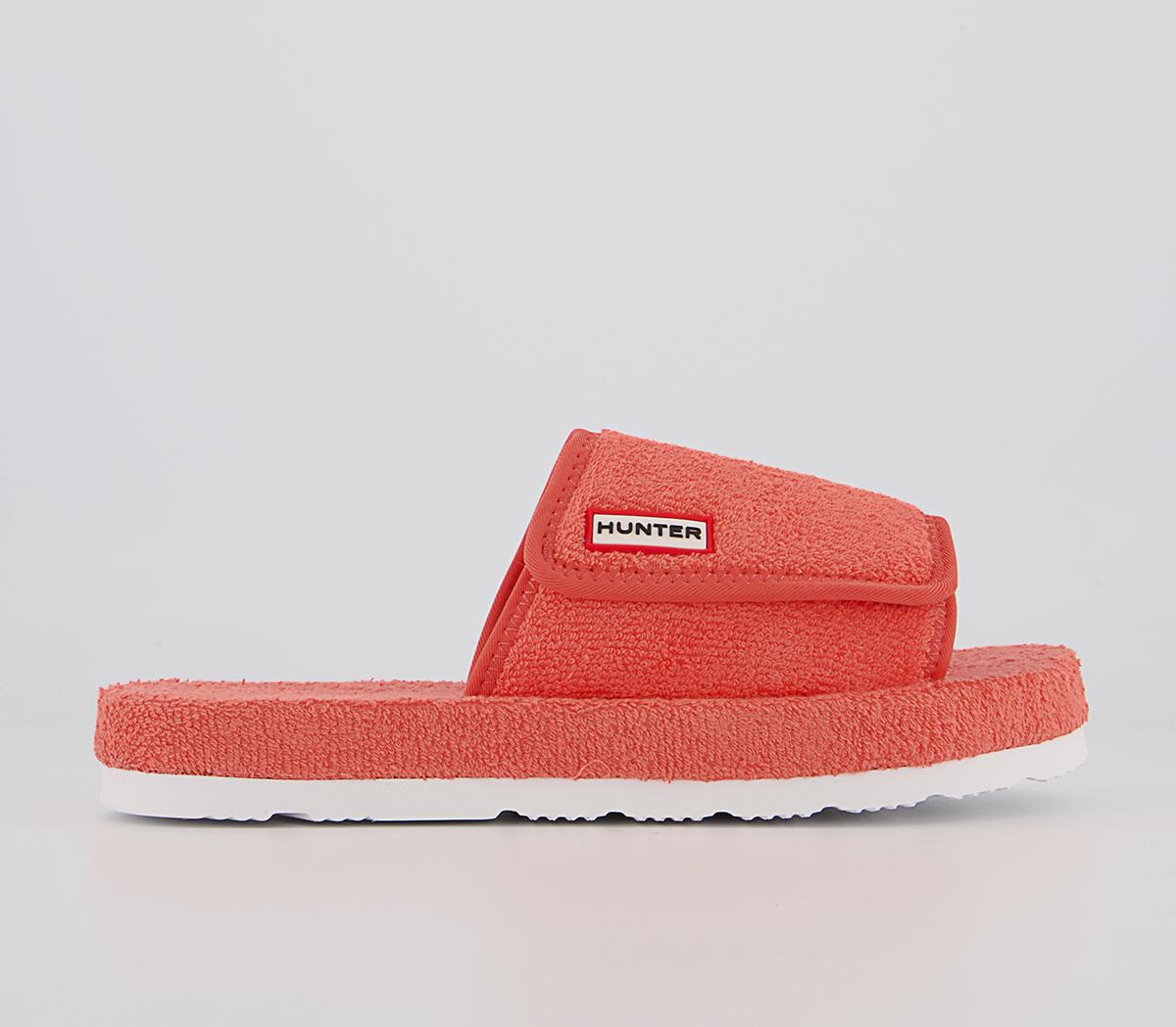 Hunter Terry Towelling Beach Sliders Hunter Terry Towelling Beach Sliders Sun Cap Orange