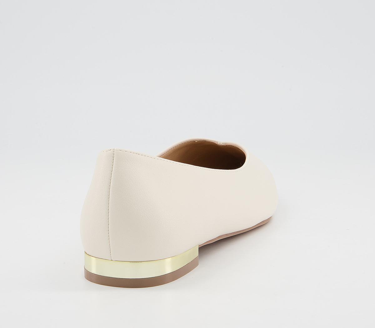 Office Feathered Heel Clip Pointed Pumps Office Feathered Heel Clip Pointed Pumps White With Gold Heel Clip