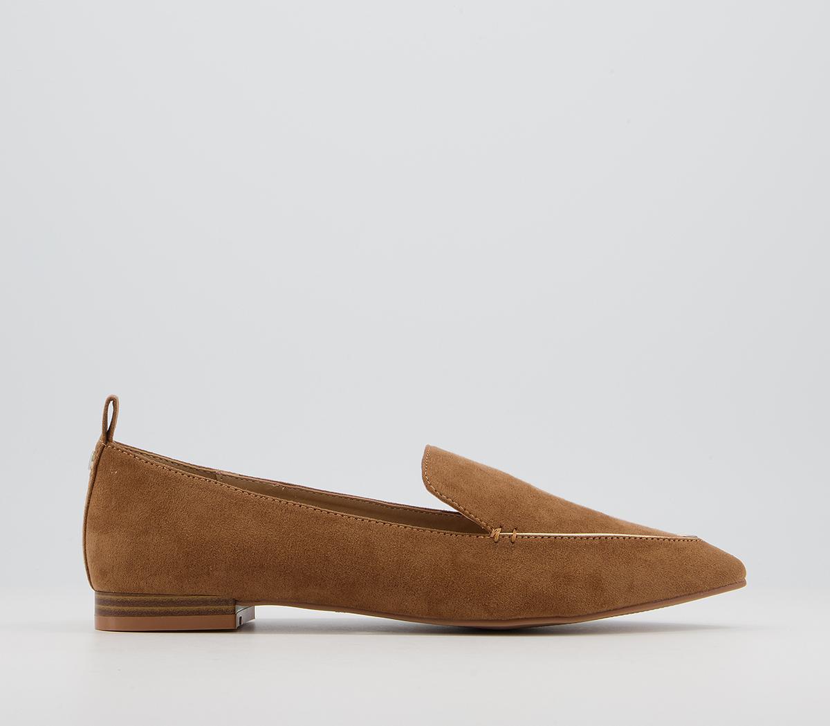 OFFICEFallon Pointed LoafersTaupe With Gold