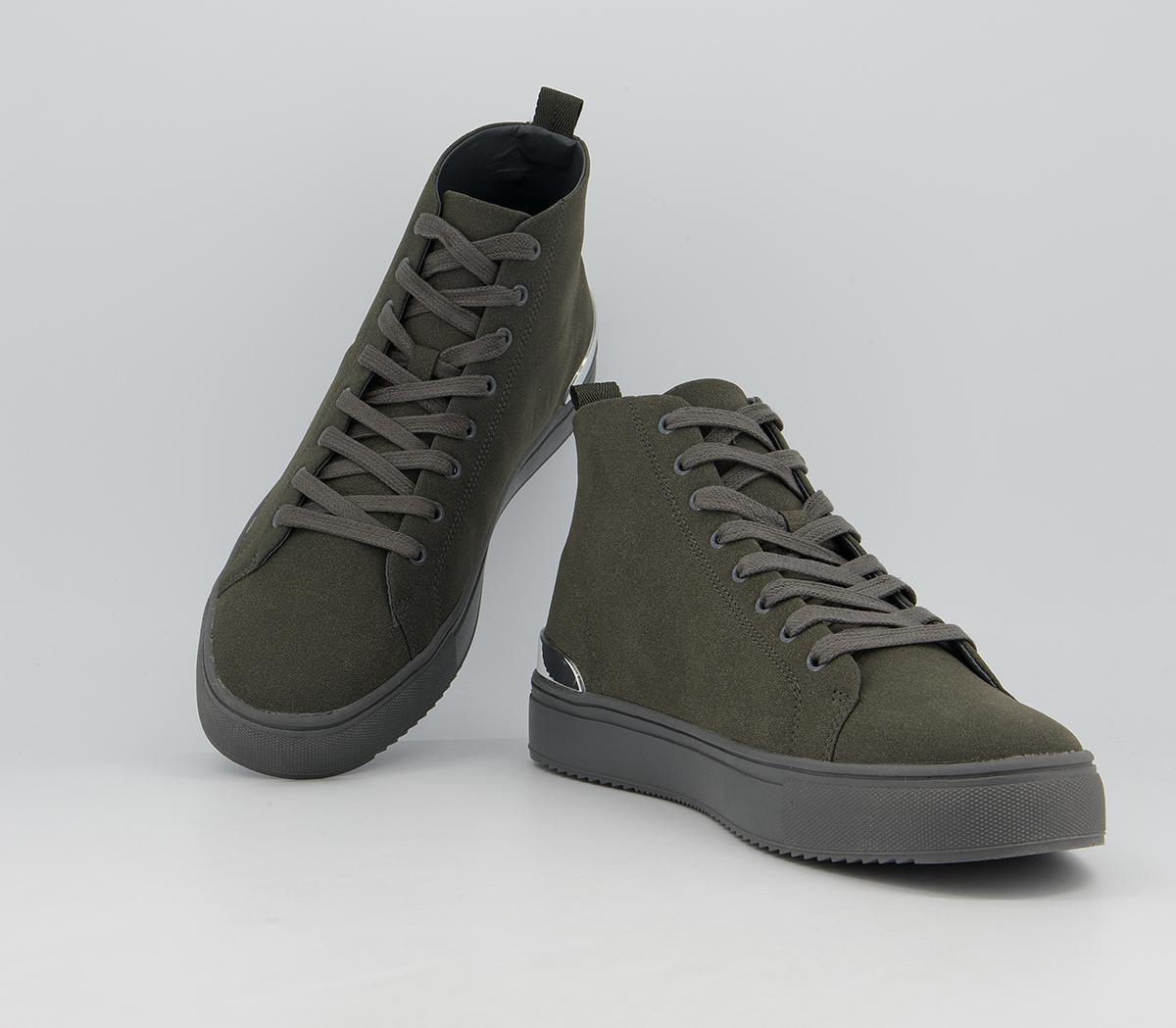 Office Carson Back Clip Trainers Office Carson Back Clip Trainers Dark Grey