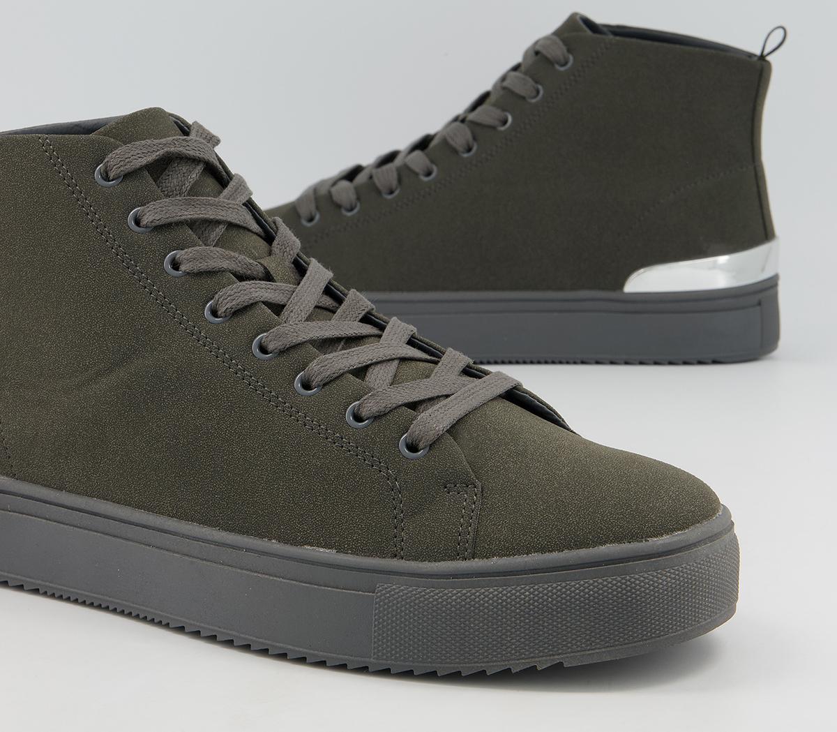 Office Carson Back Clip Trainers Office Carson Back Clip Trainers Dark Grey
