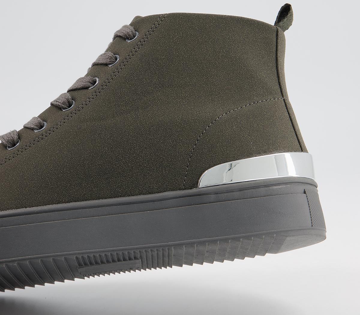 Office Carson Back Clip Trainers Office Carson Back Clip Trainers Dark Grey