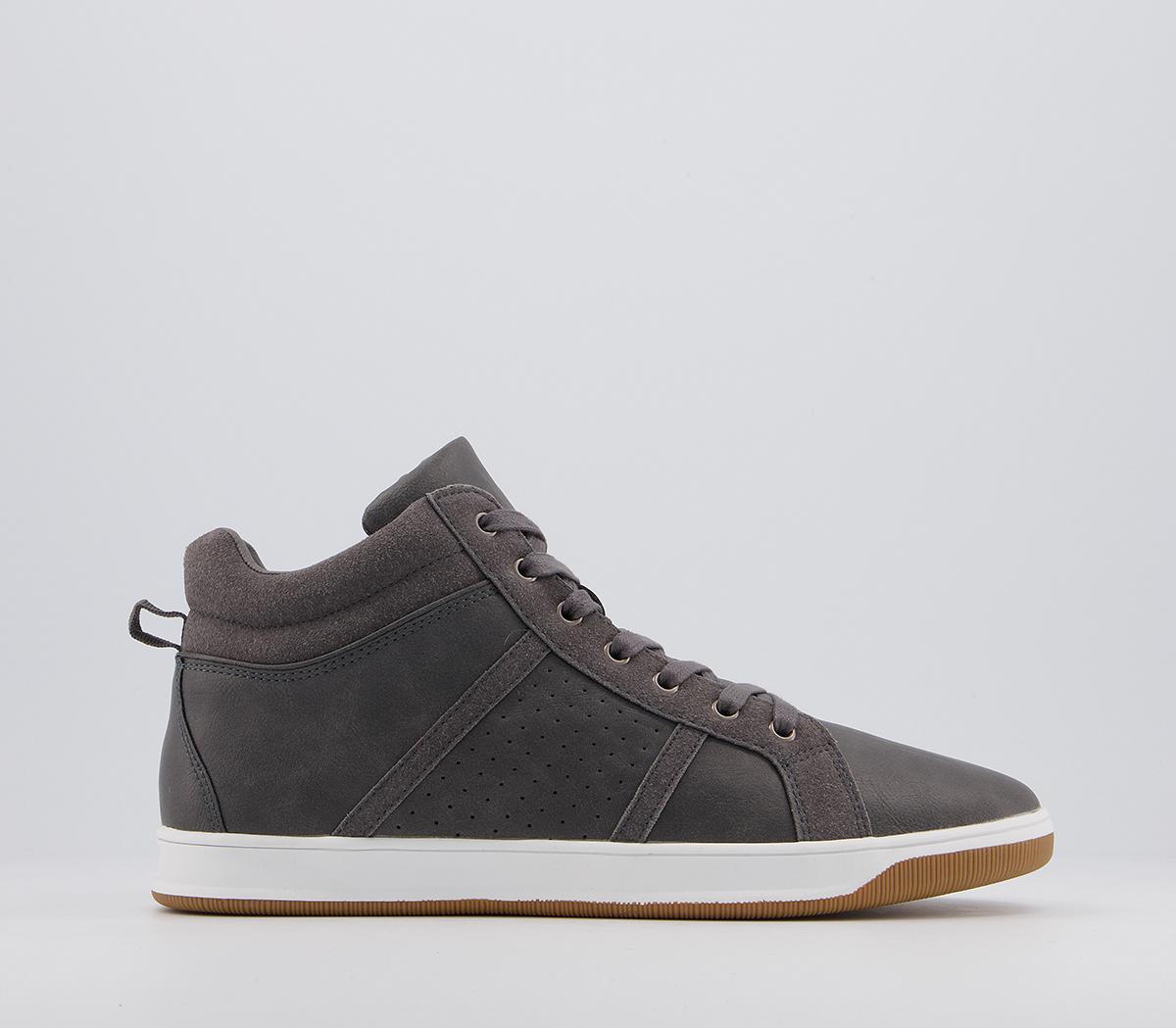 OFFICEClyde Mid Casual TrainersGrey