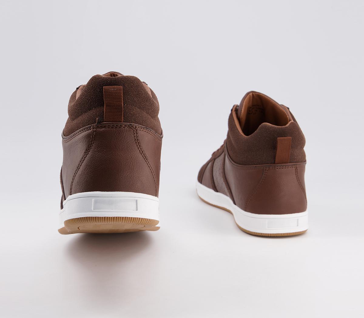 Office Clyde Mid Casual Trainers Office Clyde Mid Casual Trainers Brown
