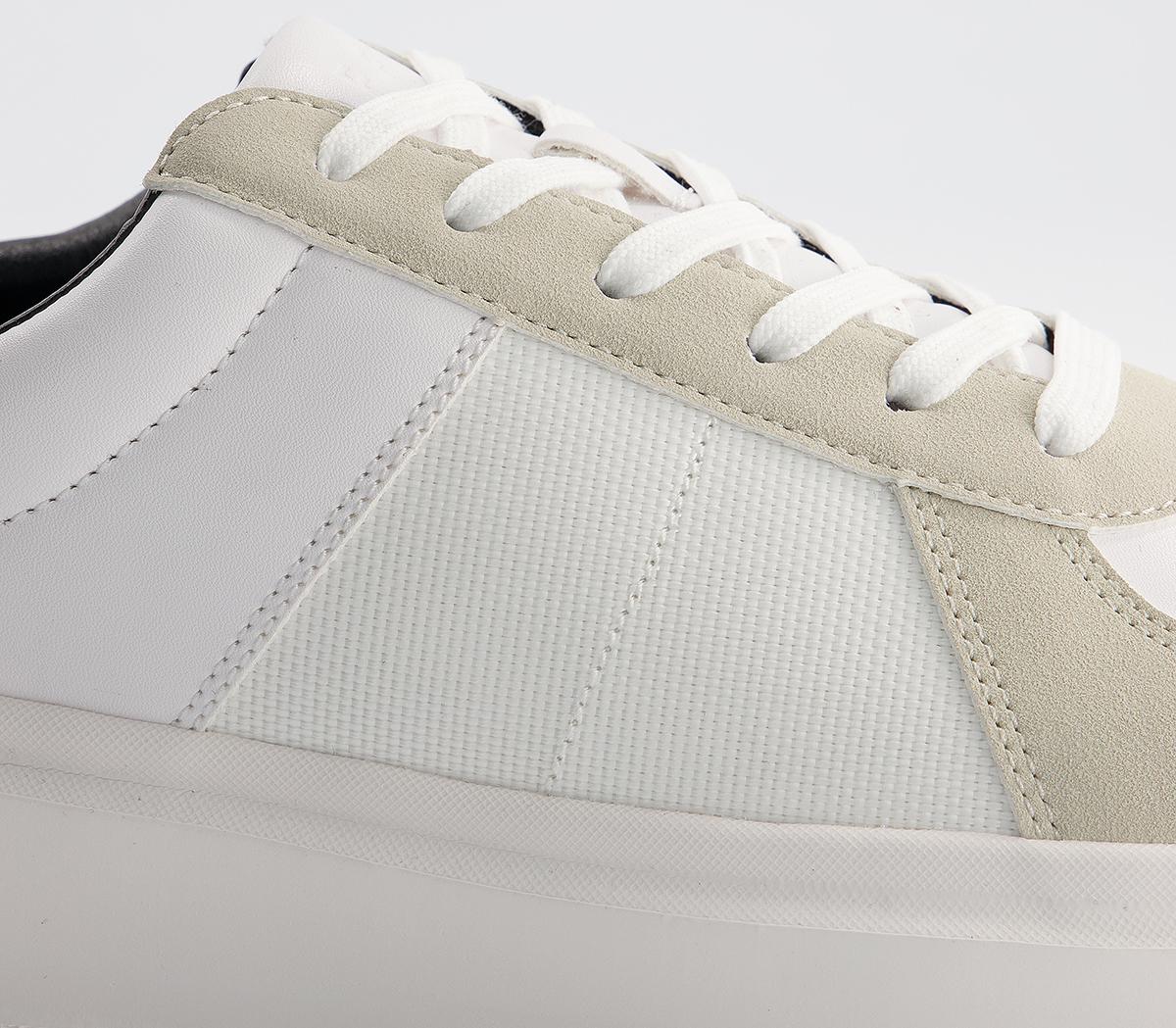 Office Cyrus Wedge Sole Trainers Office Cyrus Wedge Sole Trainers White