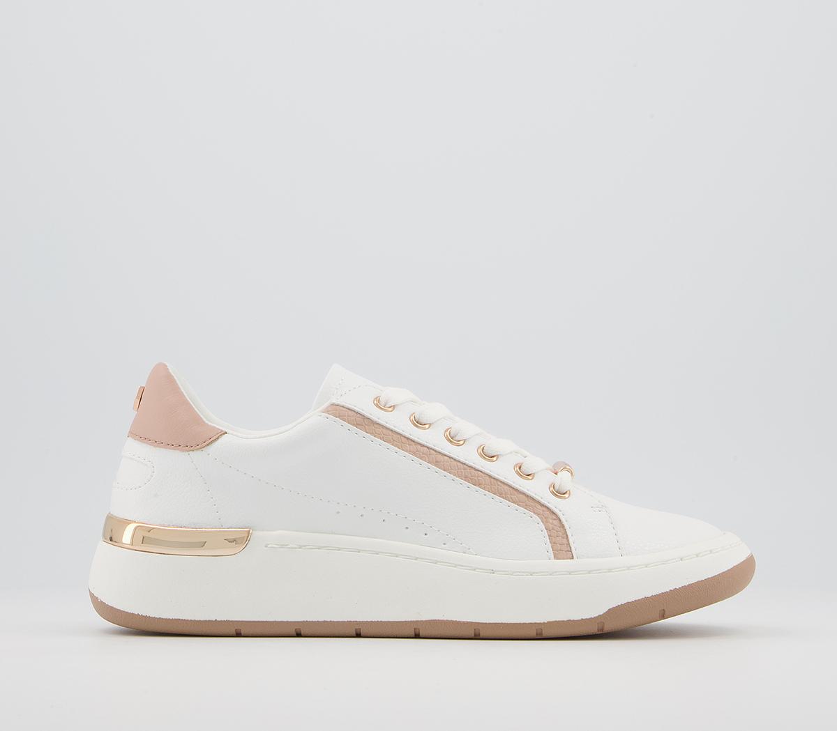 OFFICEForm Feature Sole Lace Up TrainersOff White Nude Mix