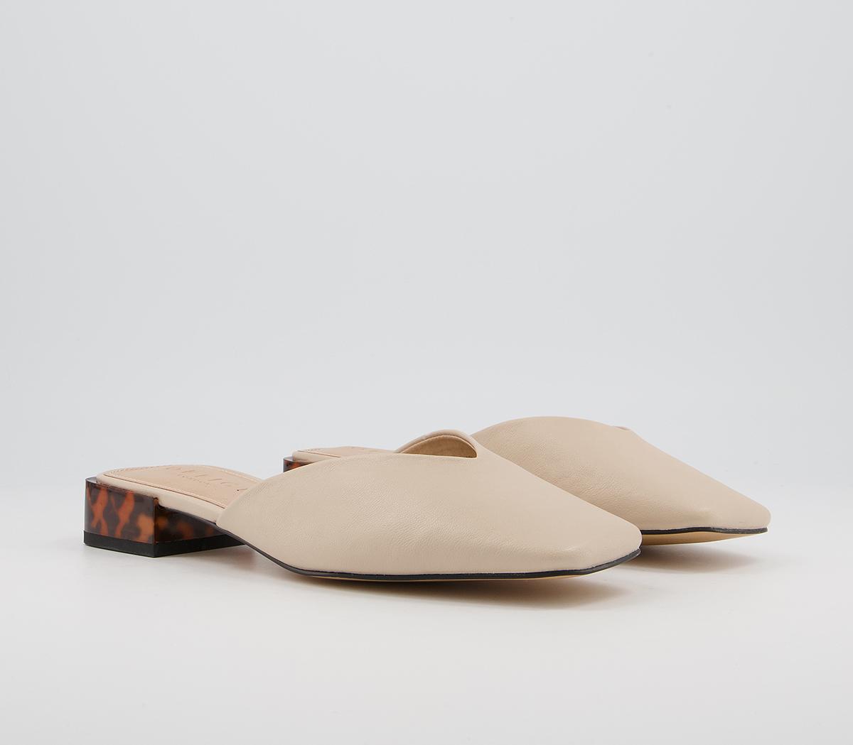 OFFICEFrequent Feature Strap MulesWhite Beige Mix