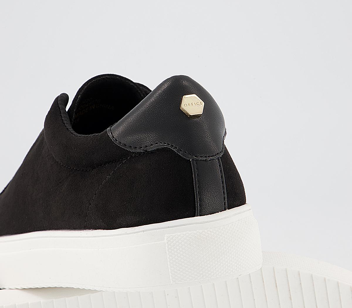 Office Fenella Feature Slip On Trainers Office Fenella Feature Slip On Trainers Black