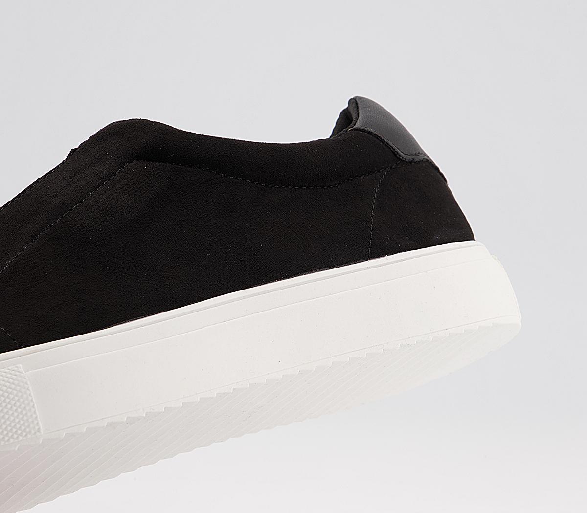 Office Fenella Feature Slip On Trainers Office Fenella Feature Slip On Trainers Black