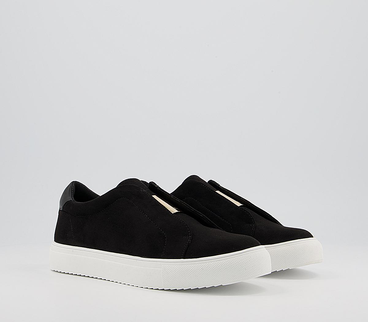 Office Fenella Feature Slip On Trainers Office Fenella Feature Slip On Trainers Black