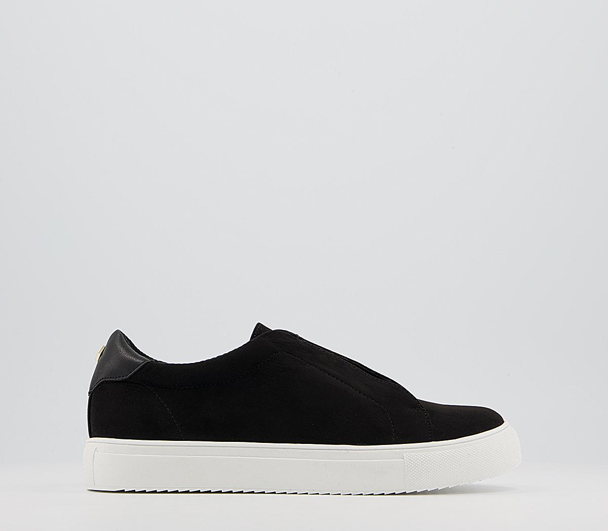 Office Fenella Feature Slip On Trainers Office Fenella Feature Slip On Trainers Black