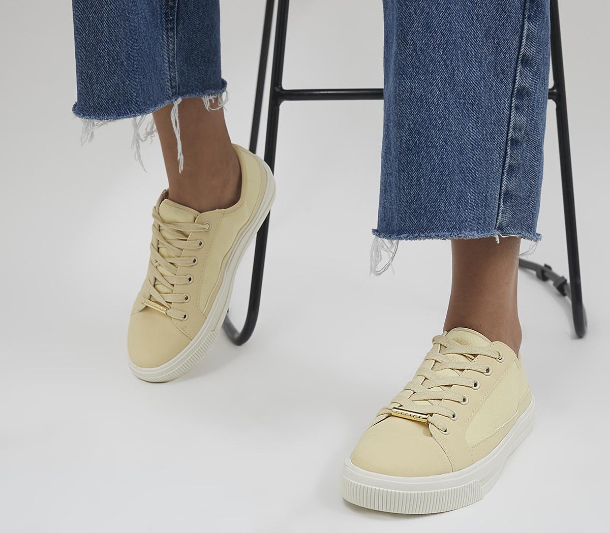 Womens yellow sale canvas shoes