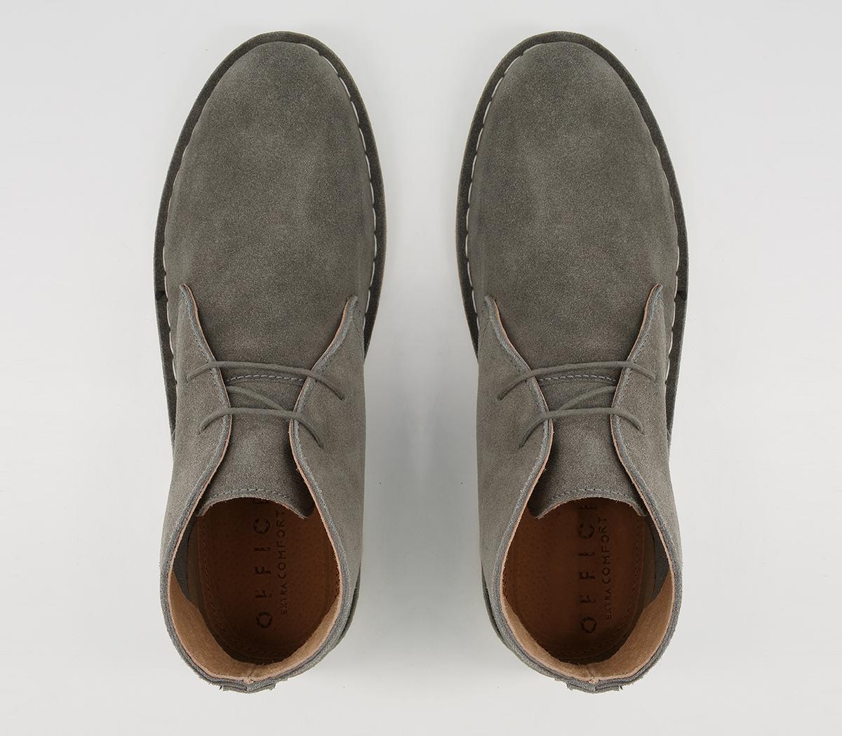 Office Benniet Desert Boots Office Benniet Desert Boots Grey Suede