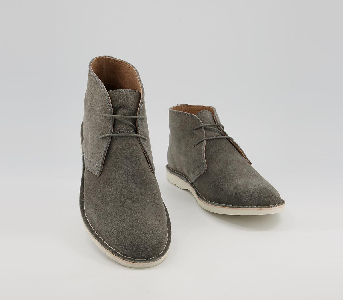 Office Benniet Desert Boots Office Benniet Desert Boots Grey Suede