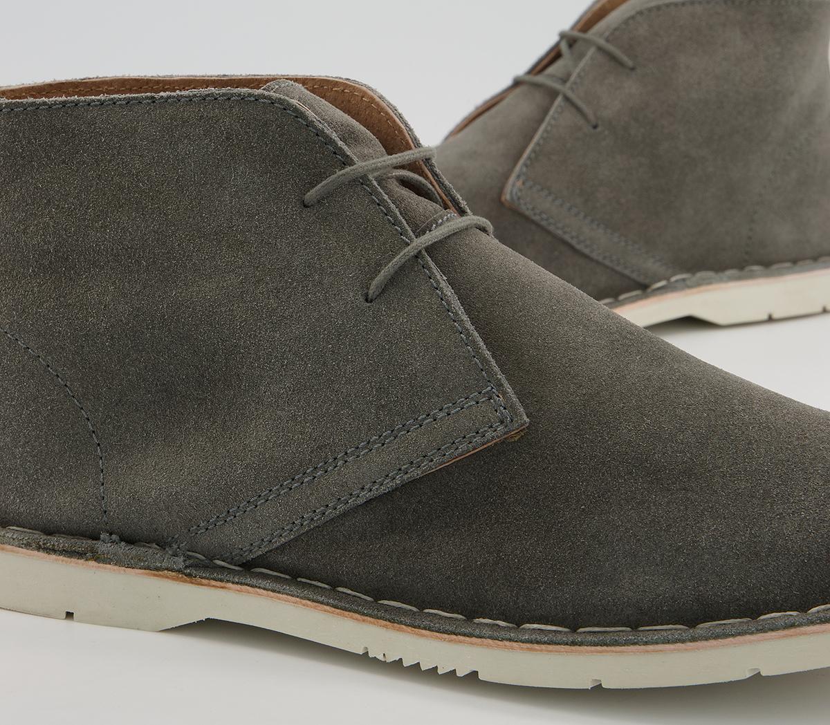 Office Benniet Desert Boots Office Benniet Desert Boots Grey Suede