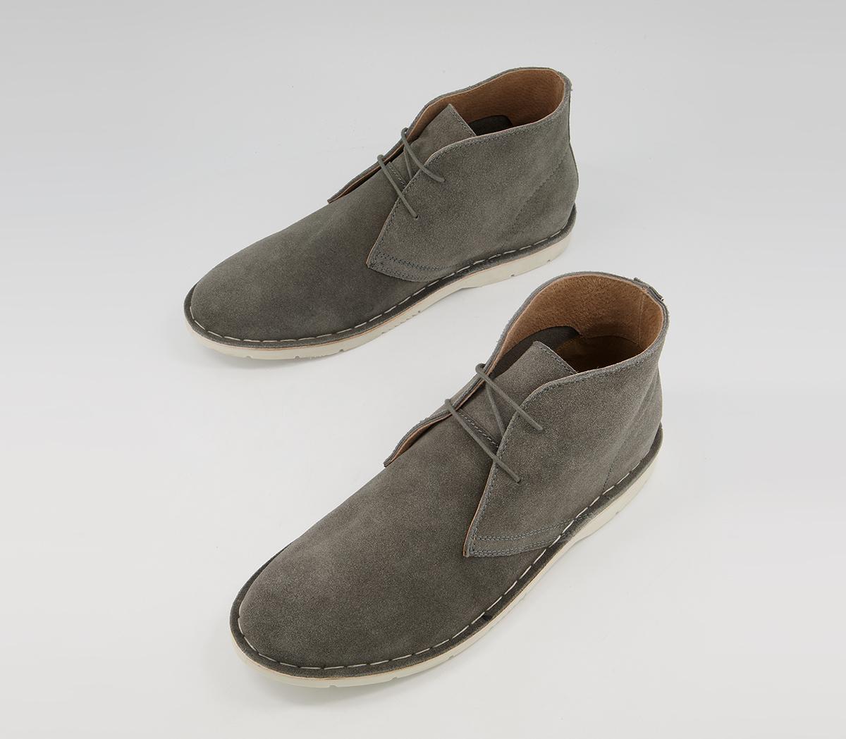 Office Benniet Desert Boots Office Benniet Desert Boots Grey Suede
