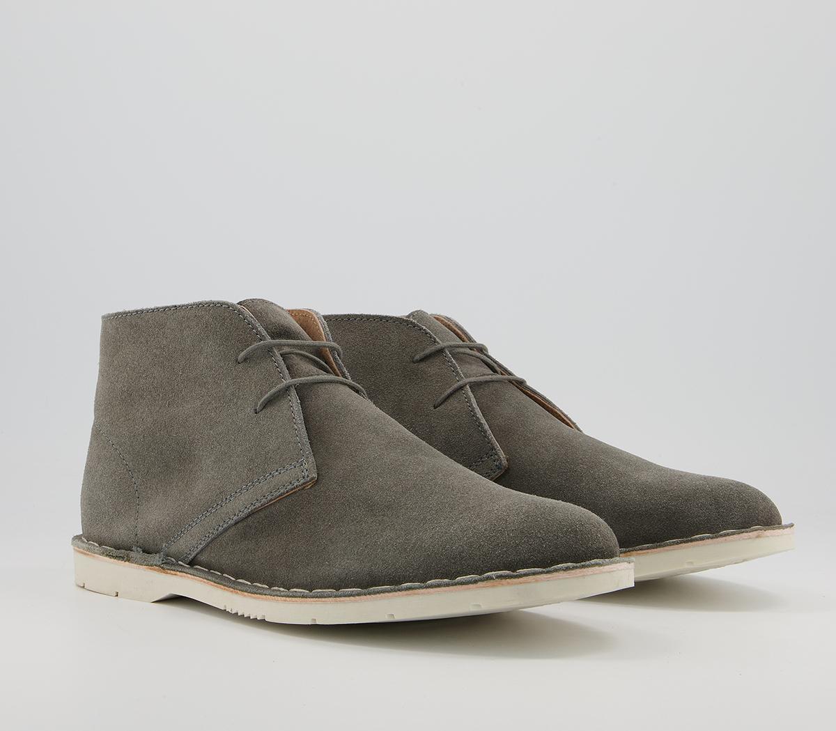 Office Benniet Desert Boots Office Benniet Desert Boots Grey Suede