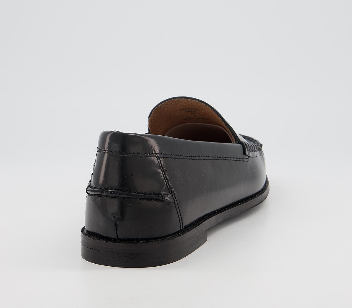 Office Marvin Penny Loafers Office Marvin Penny Loafers Black High Shine Leather