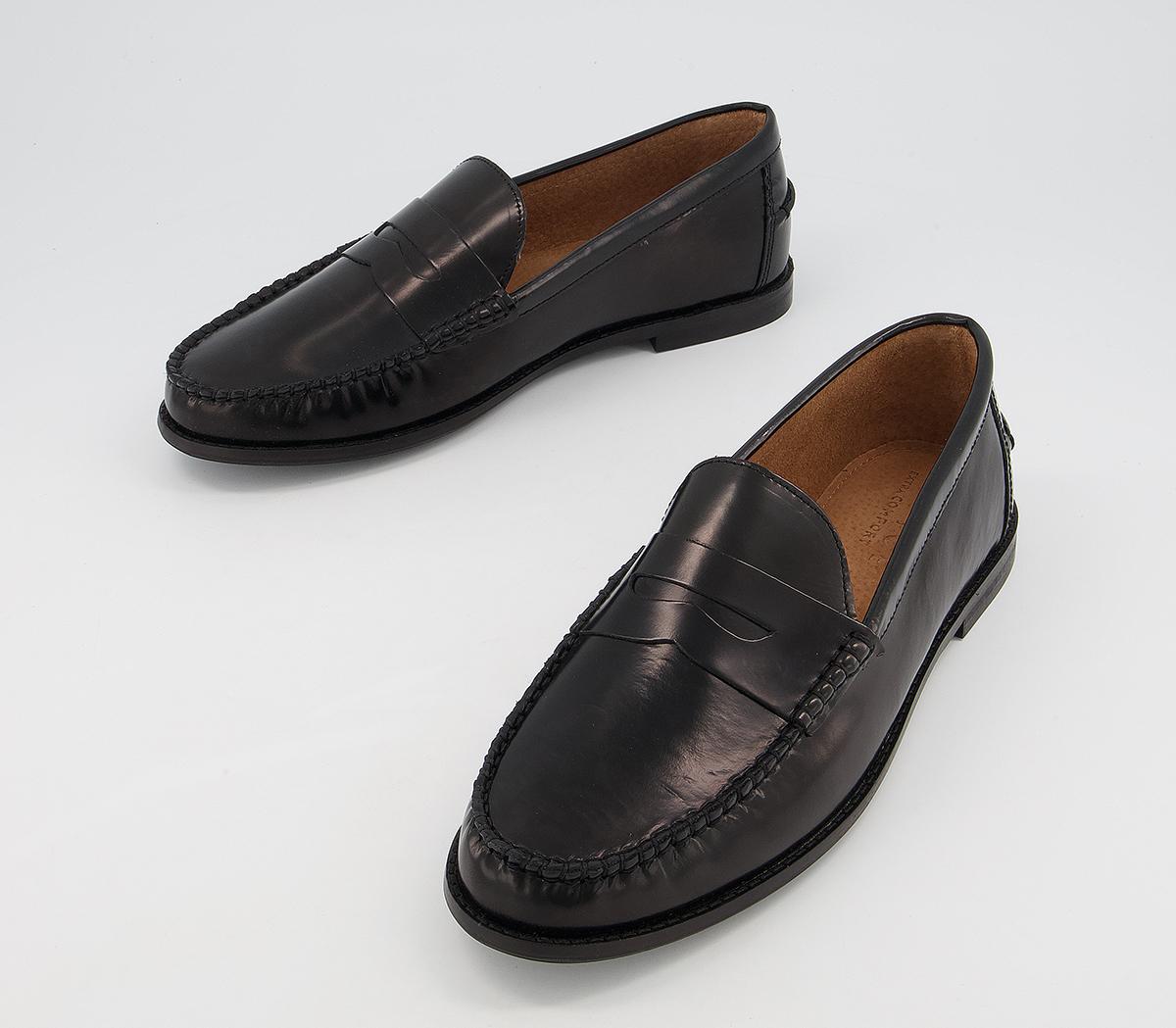 Office Marvin Penny Loafers Office Marvin Penny Loafers Black High Shine Leather