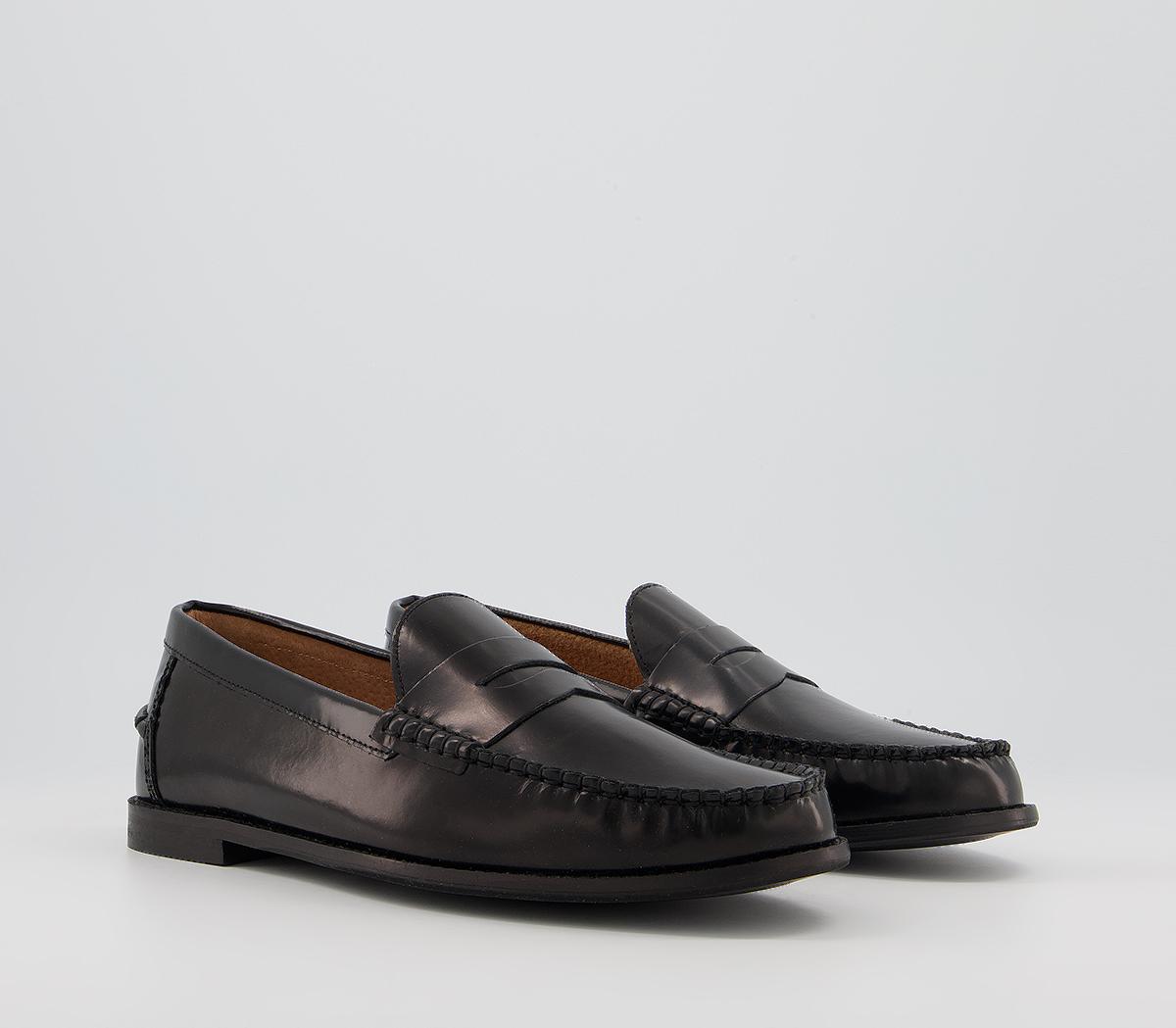 Office Marvin Penny Loafers Office Marvin Penny Loafers Black High Shine Leather