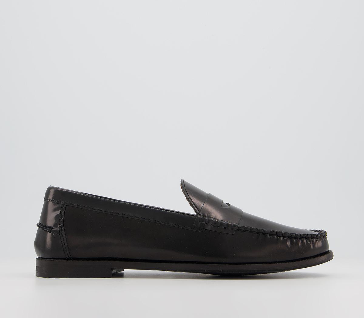 OfficeMarvin Penny LoafersBlack High Shine Leather