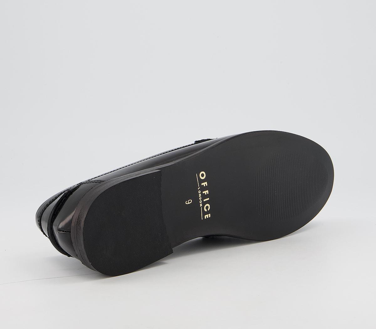 Office Marvin Penny Loafers Office Marvin Penny Loafers Black High Shine Leather