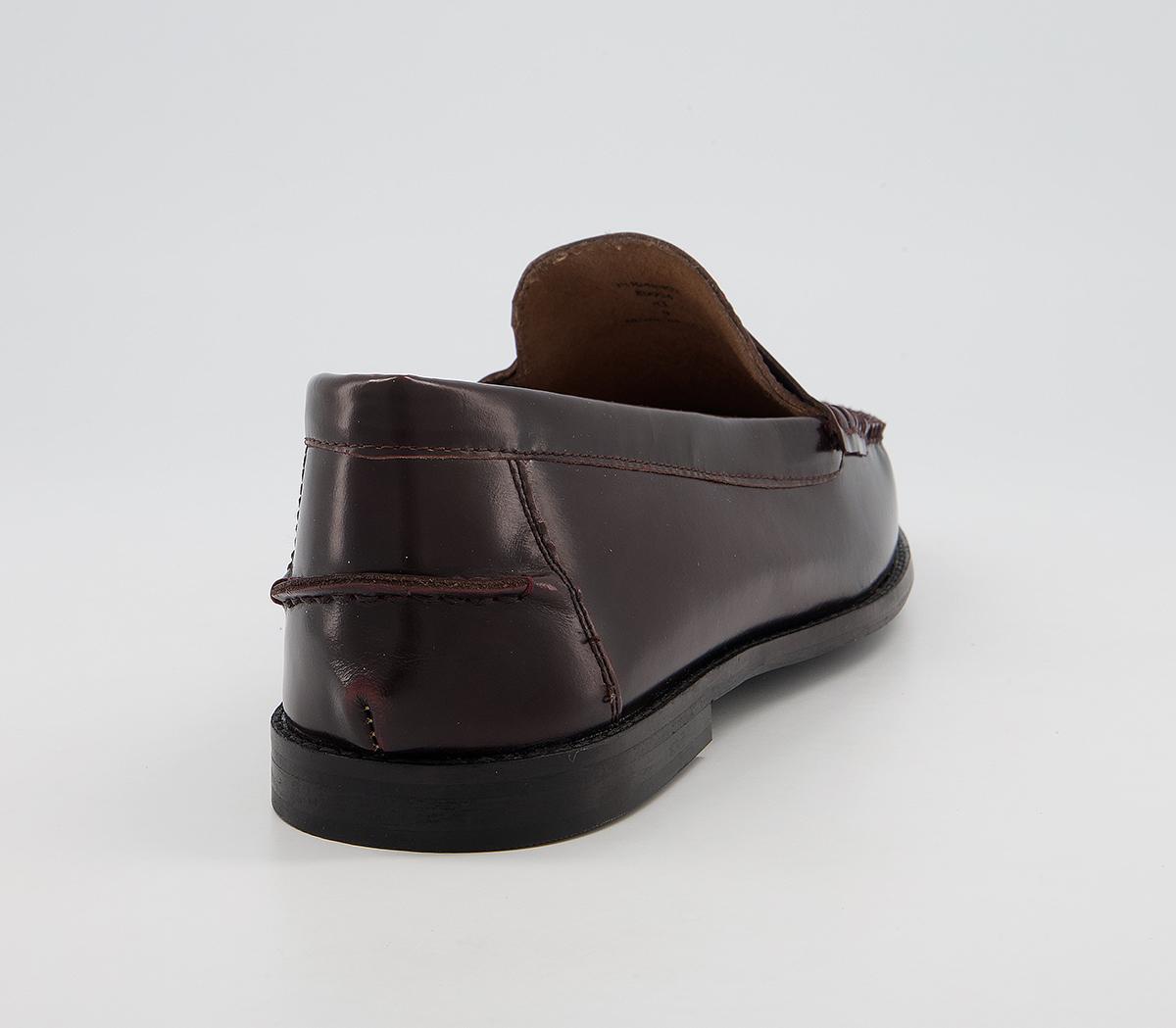 Office Marvin Penny Loafers Office Marvin Penny Loafers Burgundy High Shine Leather