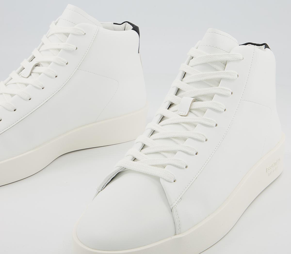 Fear of God Essentials Tennis Mid Sneakers Fear of God Essentials Tennis Mid Sneakers White
