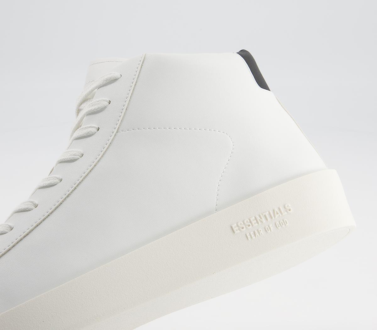 Fear of God Essentials Tennis Mid Sneakers Fear of God Essentials Tennis Mid Sneakers White