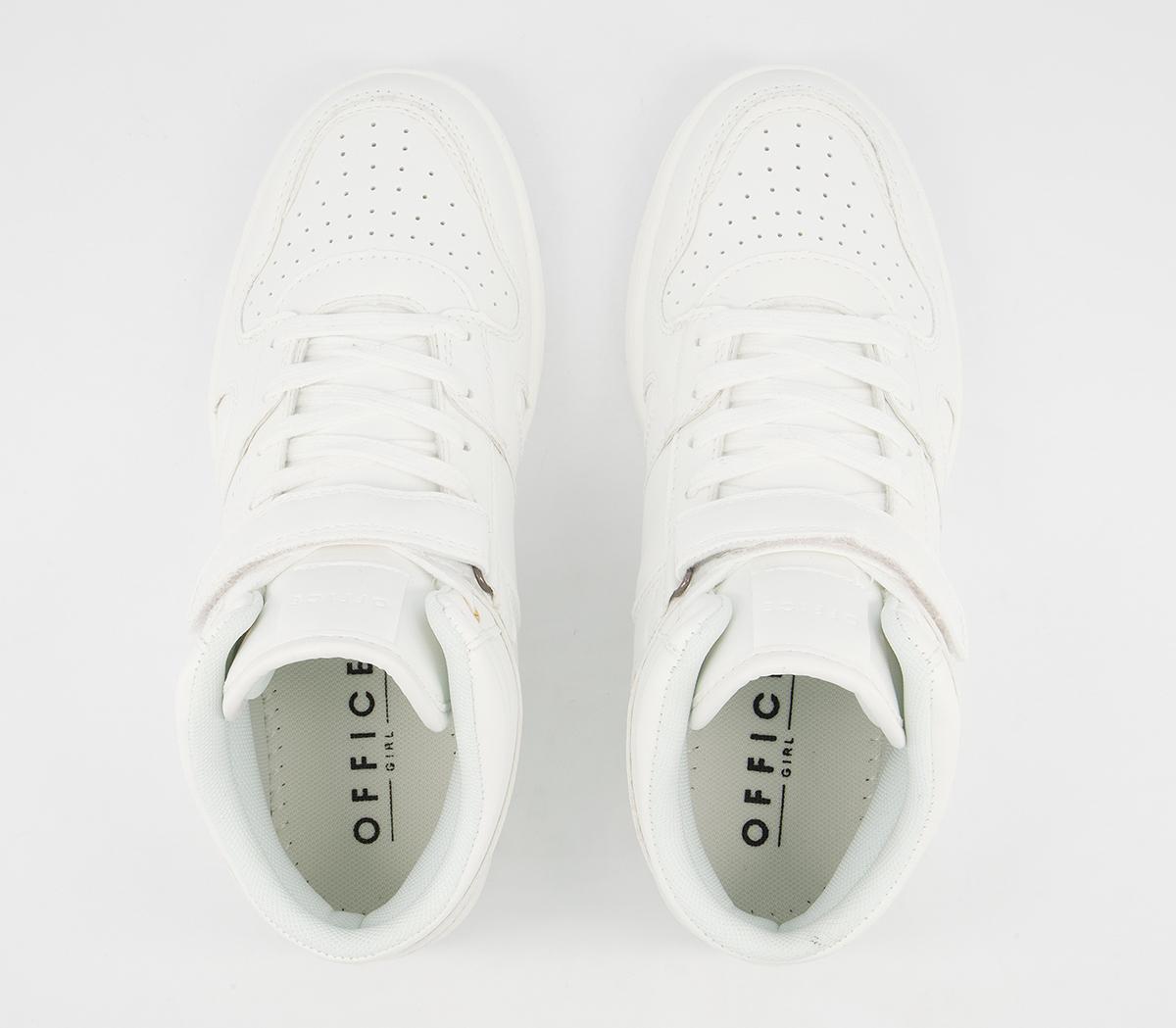 OFFICEFighting High Top Lace Up TrainersWhite
