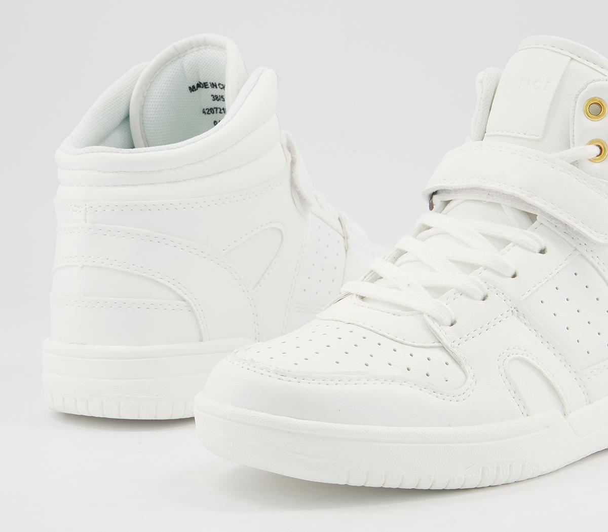 OFFICEFighting High Top Lace Up TrainersWhite