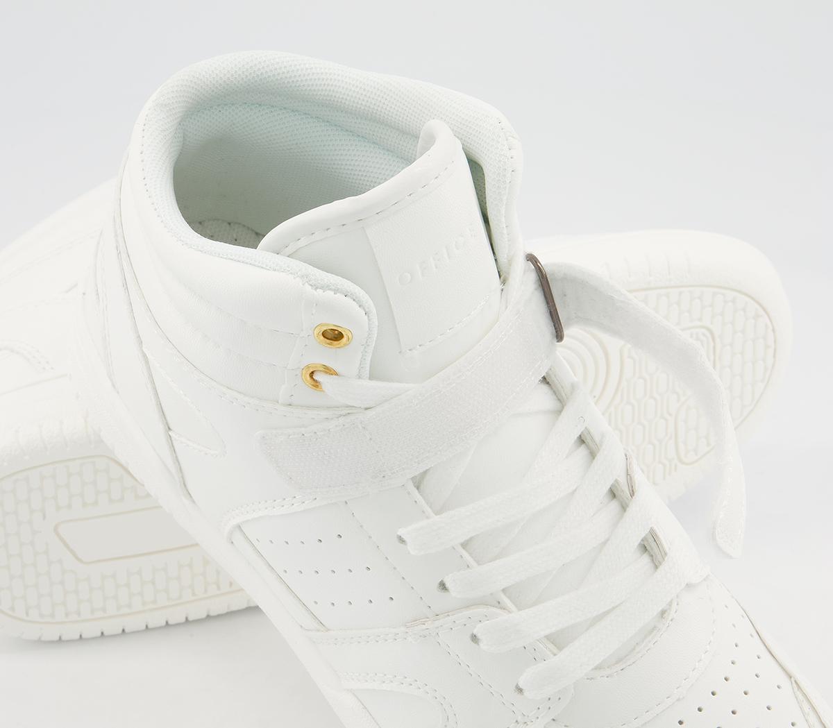 OFFICEFighting High Top Lace Up TrainersWhite