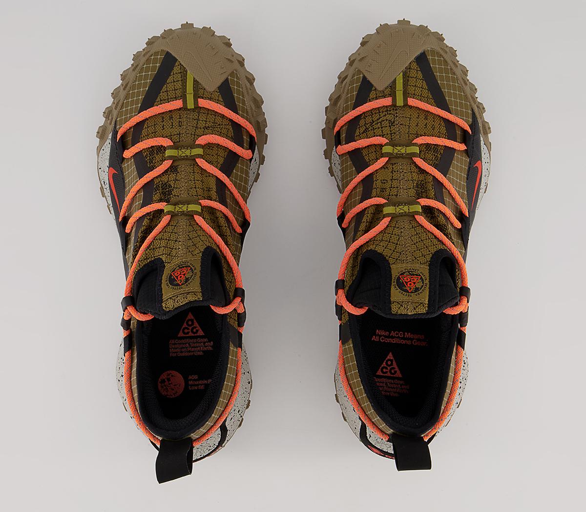 Nike Acg Mountain Fly Low Trainers Nike Acg Mountain Fly Low Trainers Hazel Rush Black Khaki Atomic Orange