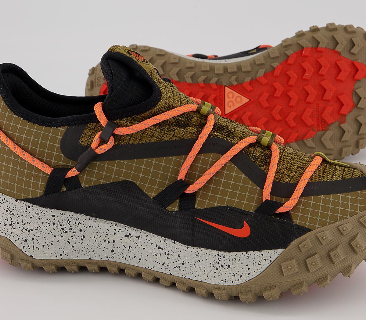 Nike Acg Mountain Fly Low Trainers Nike Acg Mountain Fly Low Trainers Hazel Rush Black Khaki Atomic Orange