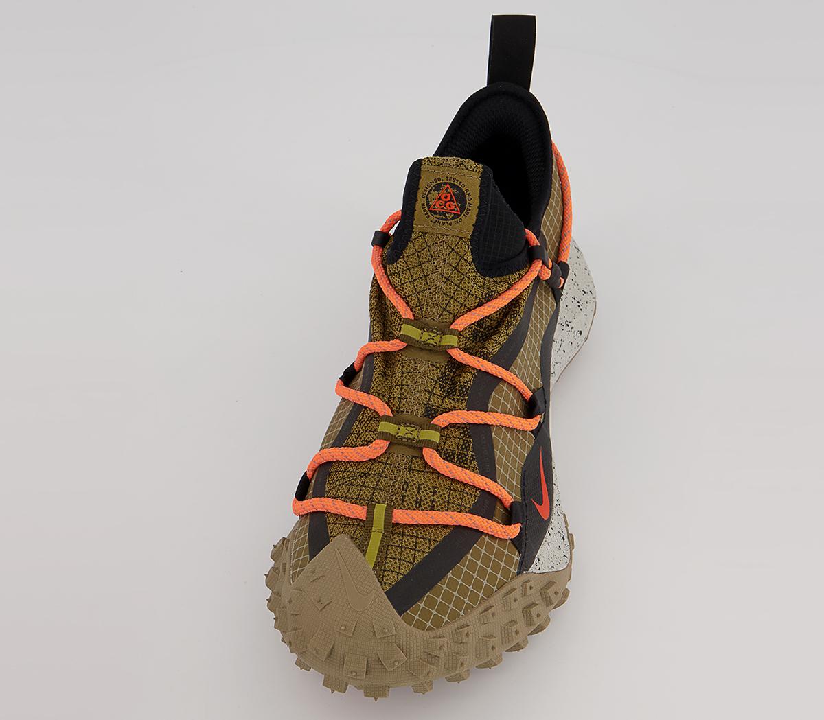 Nike Acg Mountain Fly Low Trainers Nike Acg Mountain Fly Low Trainers Hazel Rush Black Khaki Atomic Orange