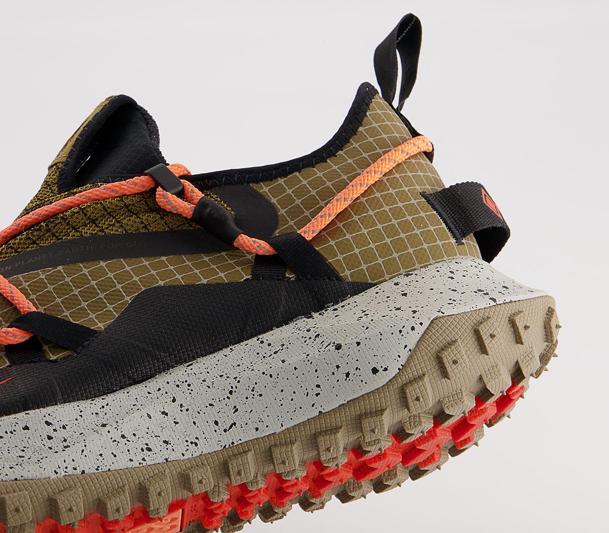 Nike Acg Mountain Fly Low Trainers Nike Acg Mountain Fly Low Trainers Hazel Rush Black Khaki Atomic Orange