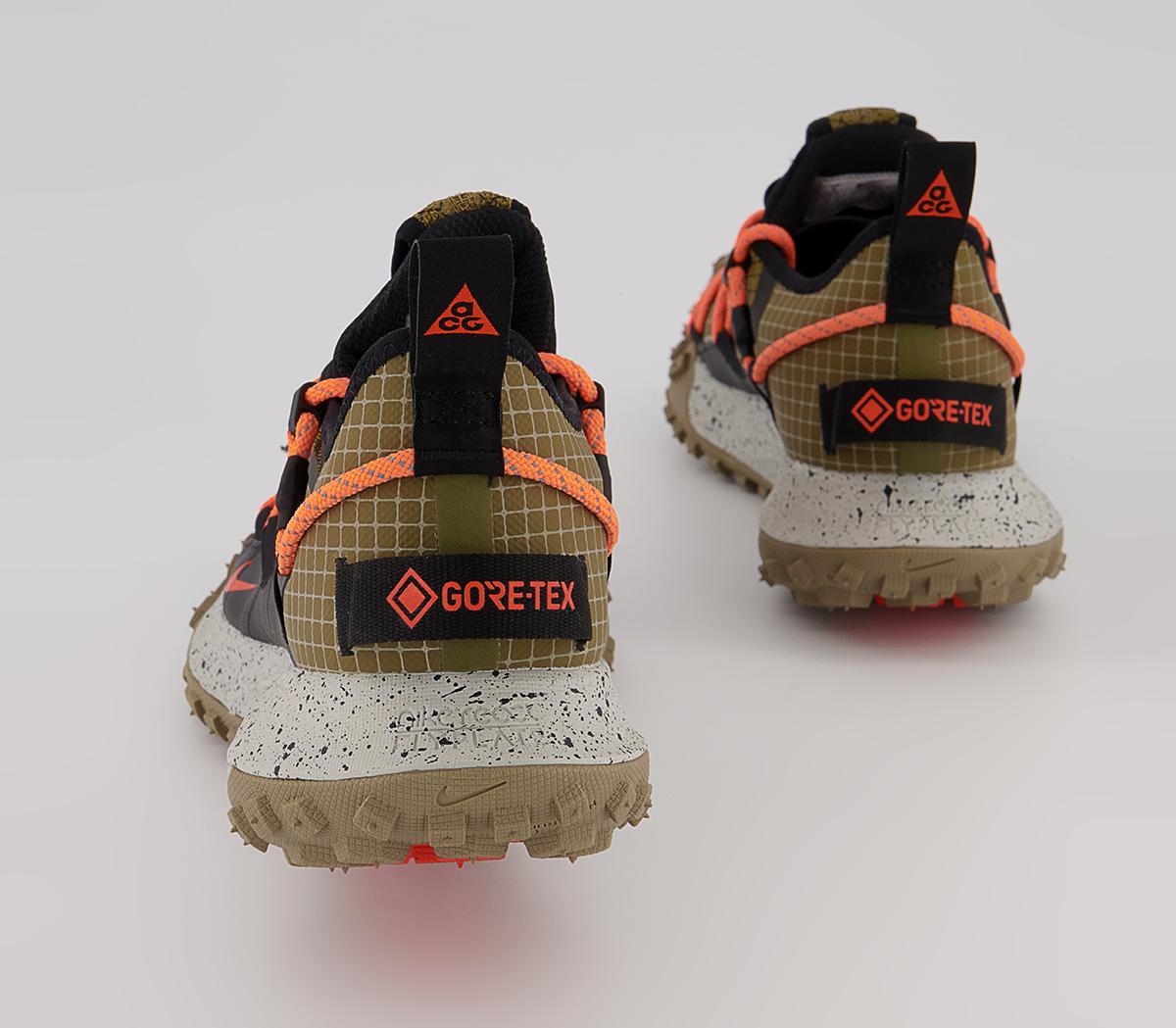 Nike Acg Mountain Fly Low Trainers Nike Acg Mountain Fly Low Trainers Hazel Rush Black Khaki Atomic Orange
