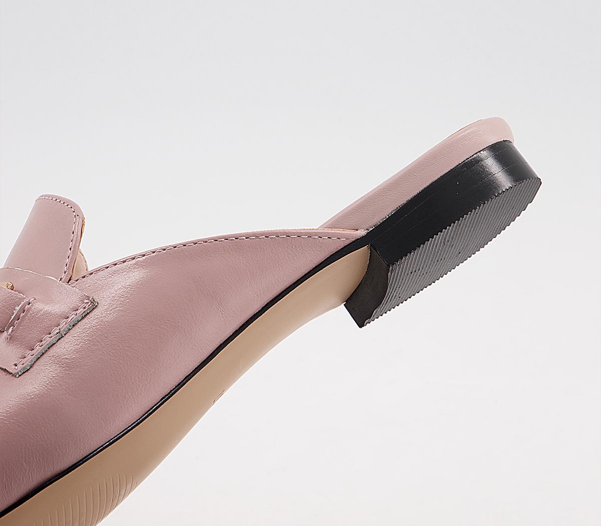 OFFICEFlew Feature Trim Mule LoafersSoft Pink Leather