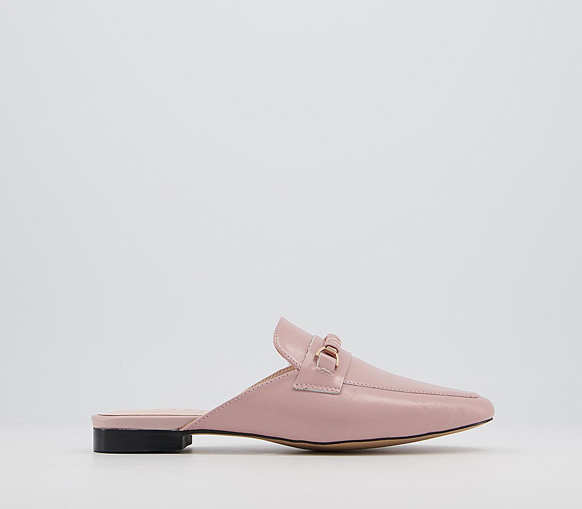 OFFICEFlew Feature Trim Mule LoafersSoft Pink Leather