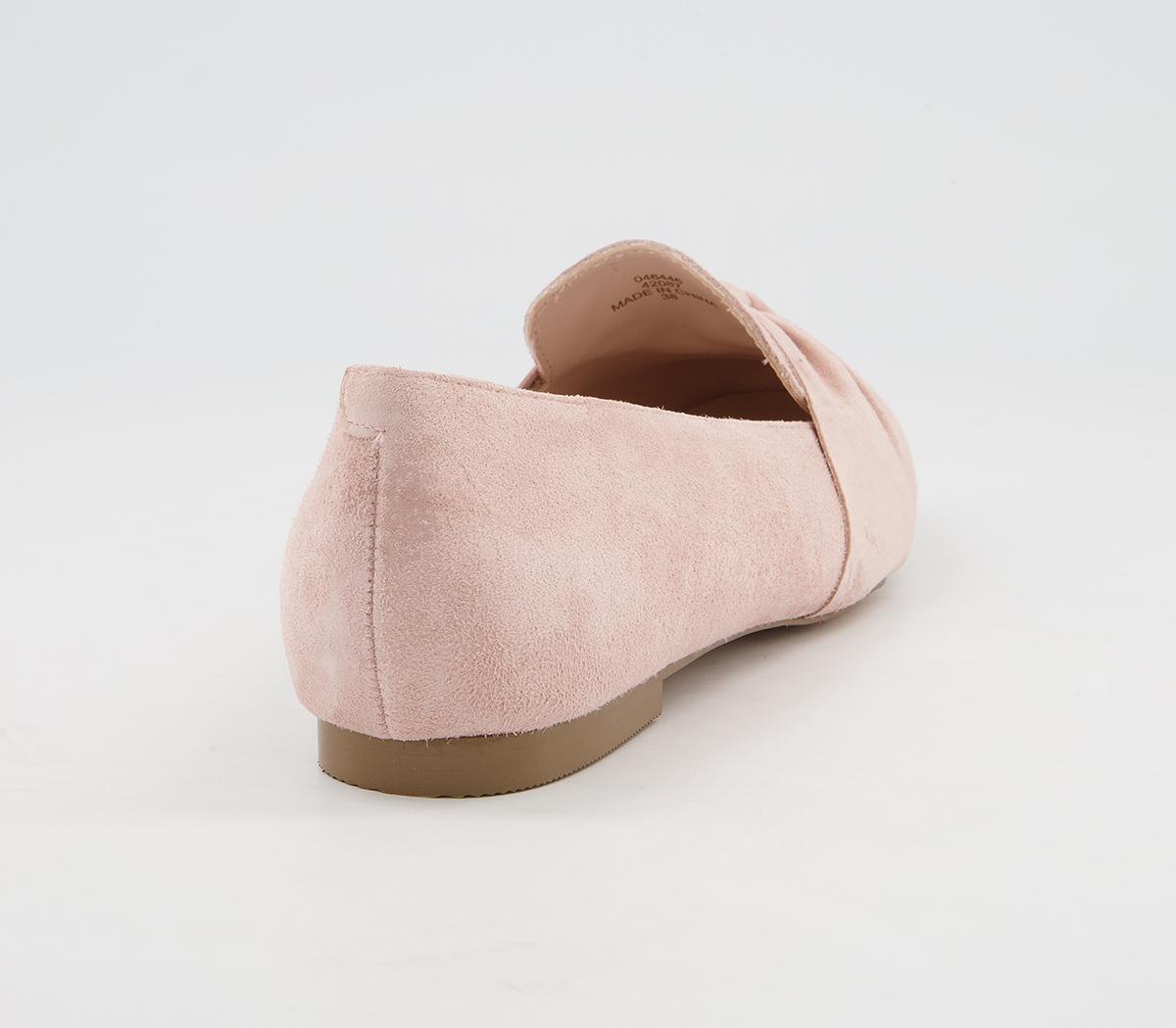 Office Freely Twisted Vamp Loafer Shoes Office Freely Twisted Vamp Loafer Shoes Soft Pink Suede
