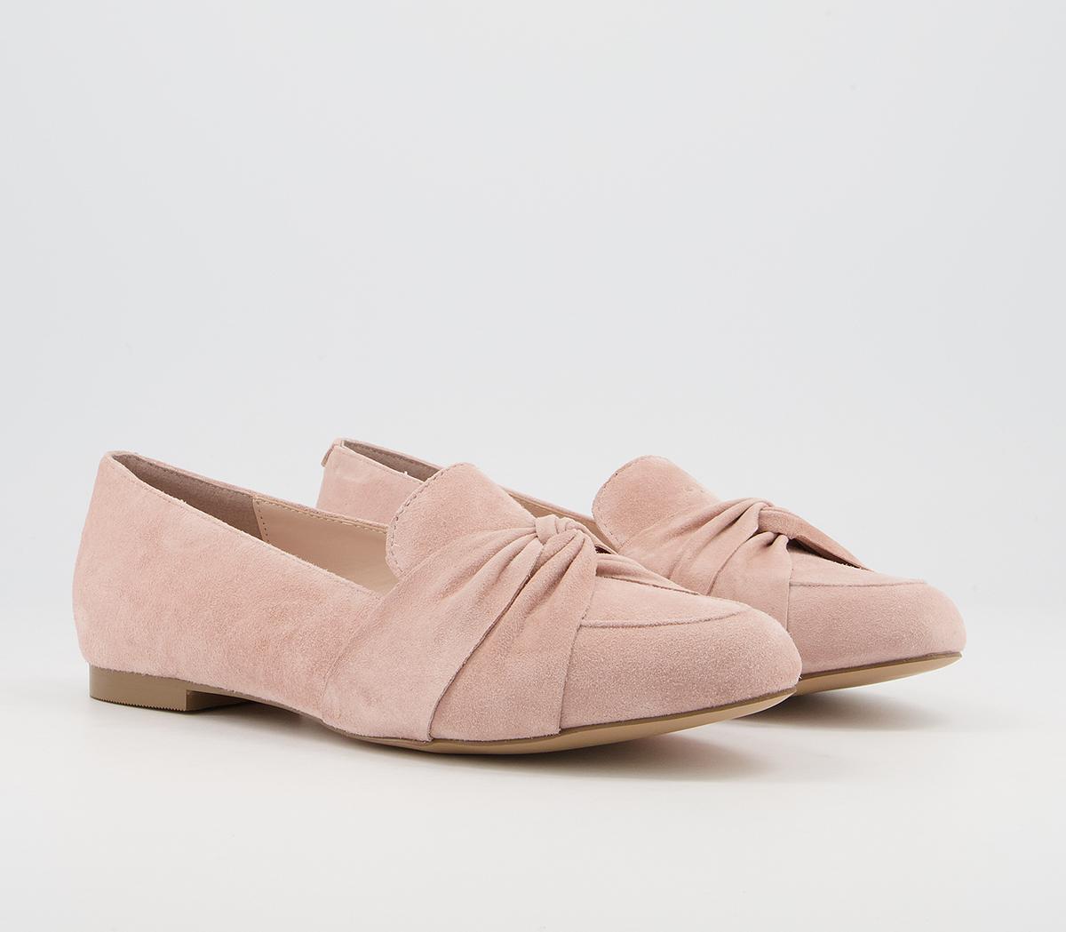 Office Freely Twisted Vamp Loafer Shoes Office Freely Twisted Vamp Loafer Shoes Soft Pink Suede