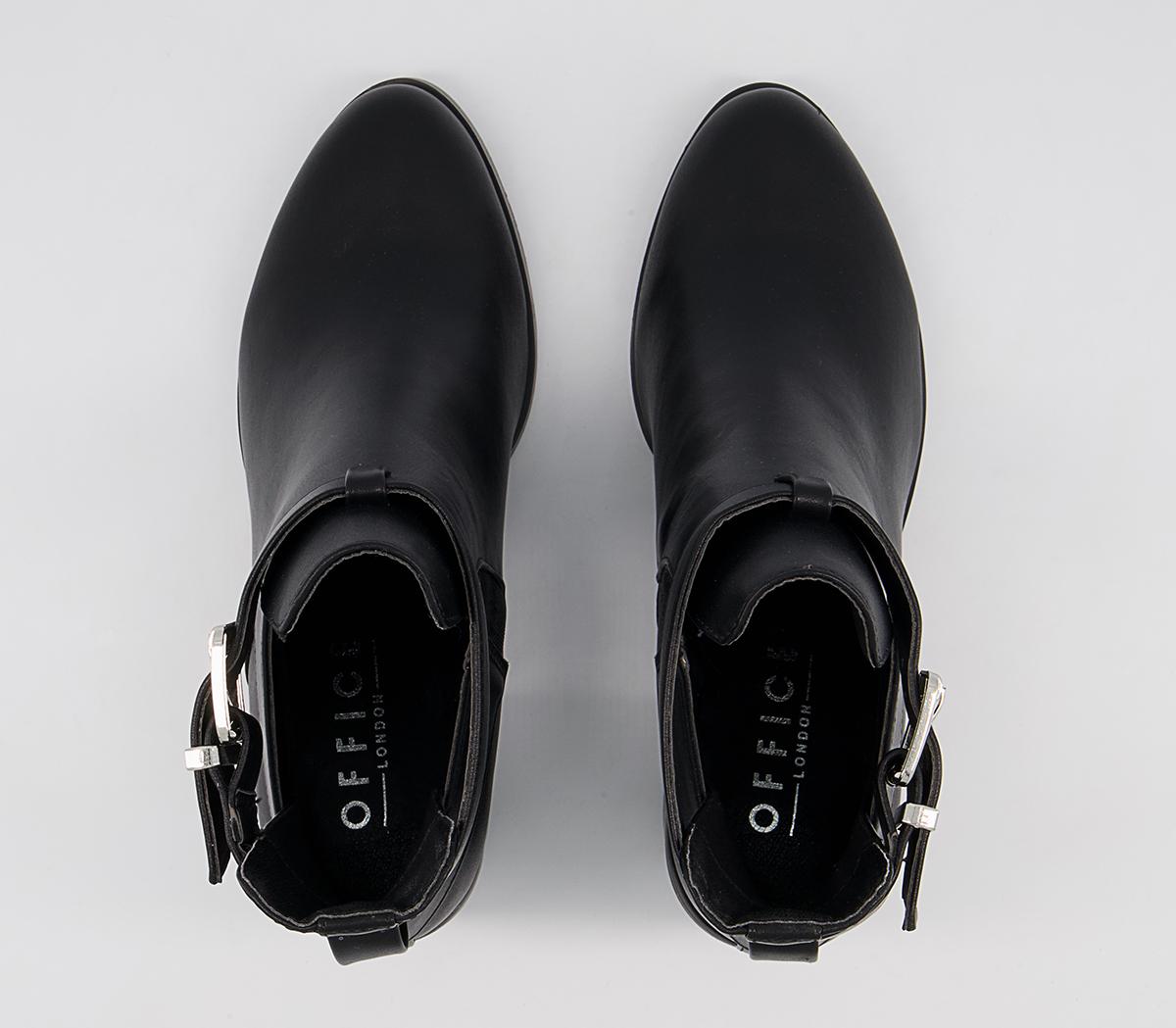 OFFICEAdmit Cut Out Block Heel BootsBlack