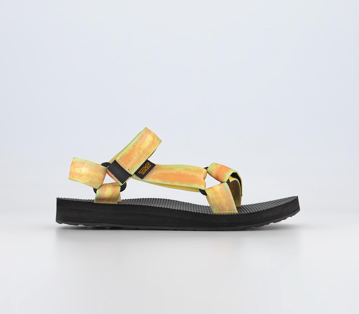 Yellow hot sale teva sandals