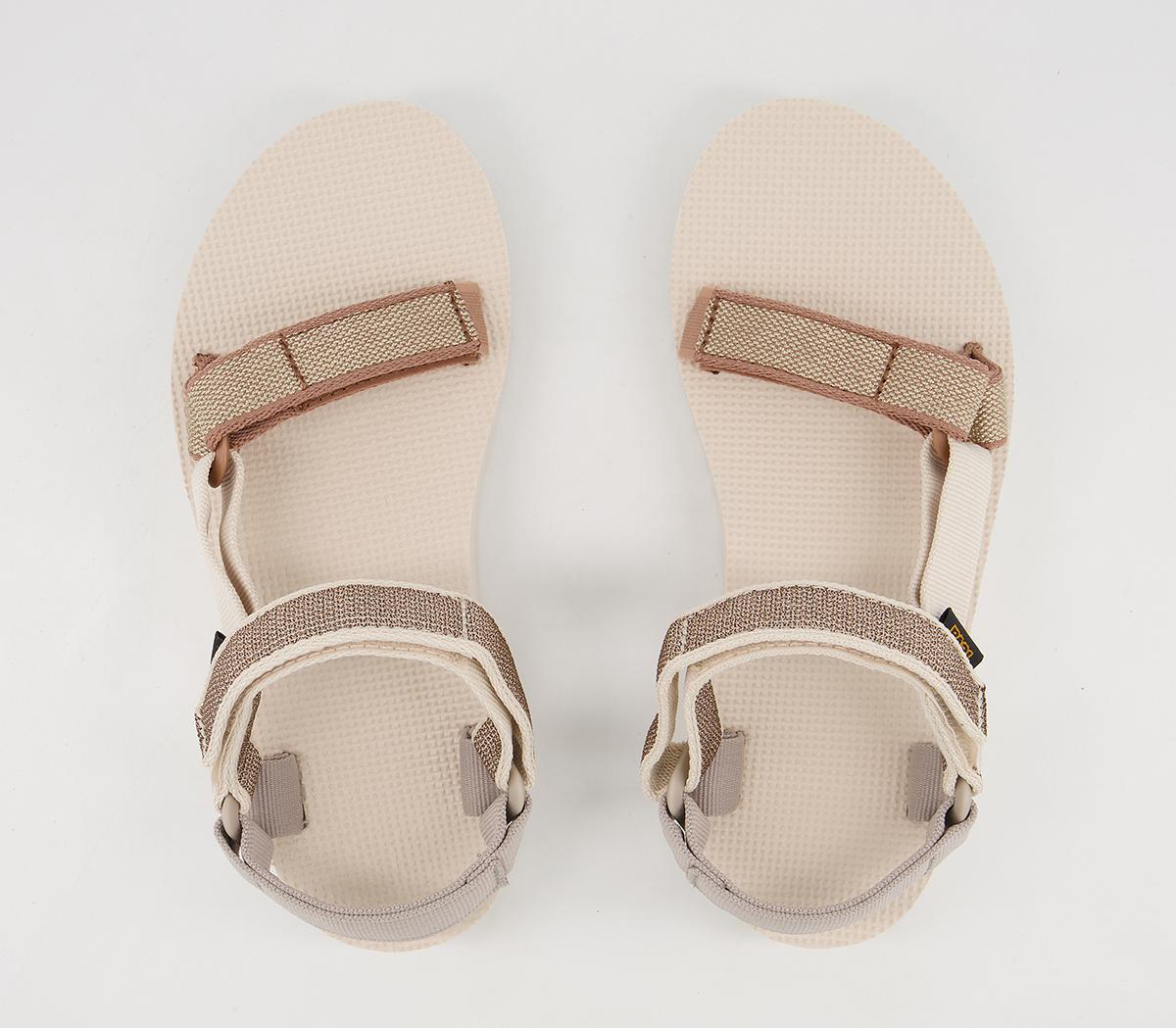 TevaMidform Universal Karina SandalsWhite Swan Metallic