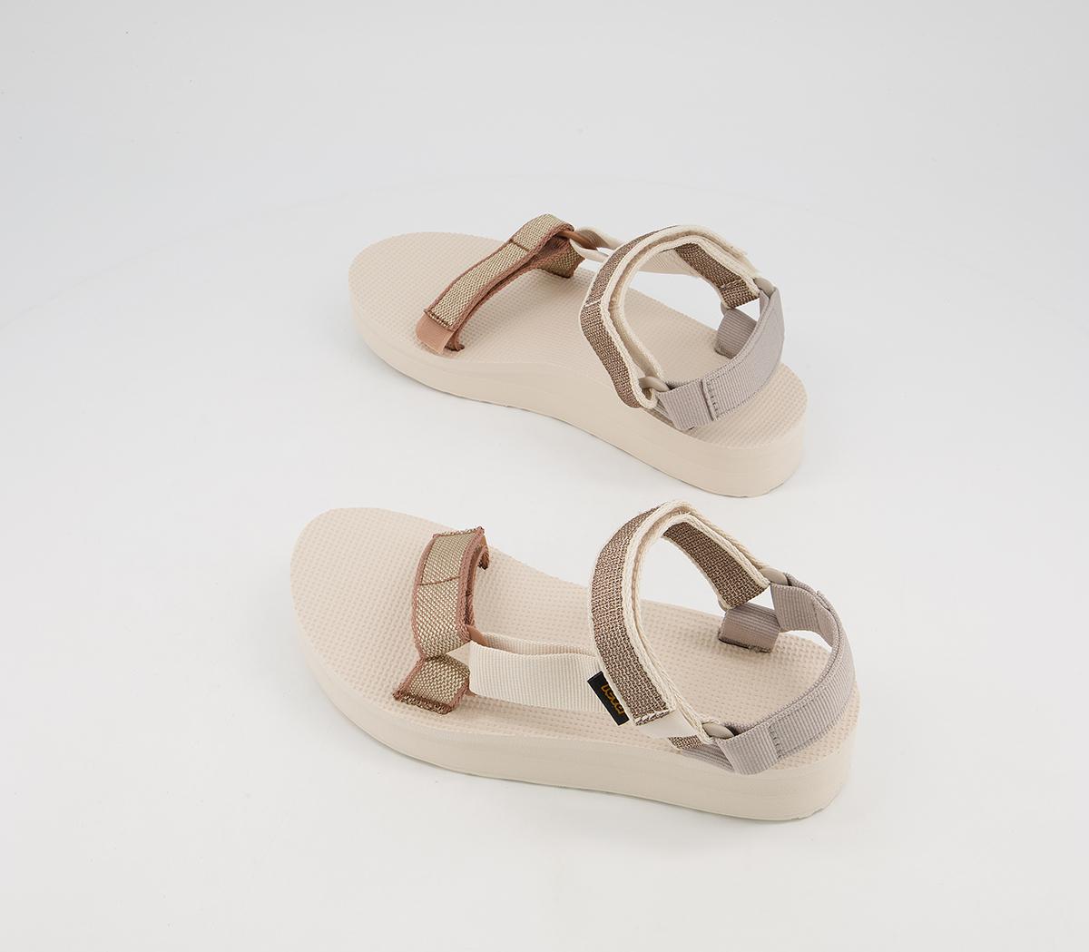 TevaMidform Universal Karina SandalsWhite Swan Metallic